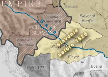 Slavonia before 1526 expands to Dinara Mountain; Slavonija pred 1526 se razteza do Dinarskega gorstva