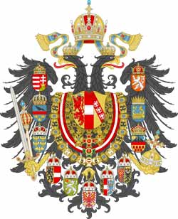Avstro-Ogrske monarhije v uporabi od 1867-1915; Coat of Arms of Austro-Hungarian Empire 1867-1915