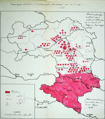 slovenci, nemci, jezikovni otoki, štajerska 1910