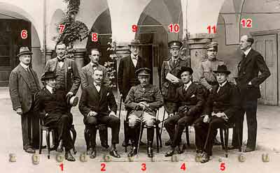 plebiscitna komisija: Conte Charles de Chambrun, Colonel S. Capel Peck, Prinz Livio Borghese, Jovan M. Jovanović, Albert Peter-Pirkham, 1920