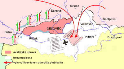 koroška, cona A, vpis neupravičenih volilcev