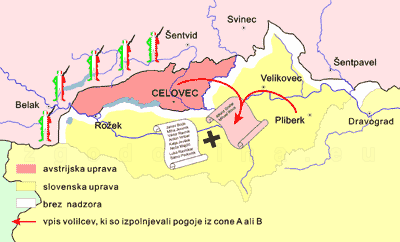 koroška, cona A, vpis neupravičenih volilcev 