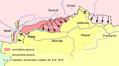 koroška, plebiscit, cona A, slovenska uprava