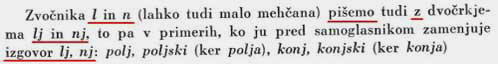 Jože Toporišič, pisani Lj (Nj) se govor z glasoma Lj (Nj)